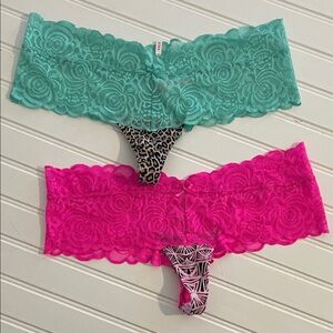 PINK Victoria's Secret Lace Thong bundle